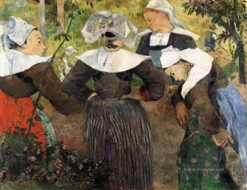 Paul Gauguin Werke - Die vier bretonische Mädchen c Beitrag Impressionismus Primitivismus Paul Gauguin